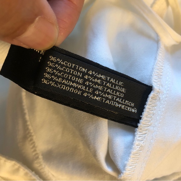 **Designer Brand RALPH LAUREN White A Line Light Denim Women’s size 2 Skirt - Picture 4 of 5